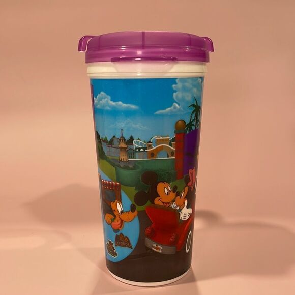 Plastic Insulated Mugs with Handle, 16 oz Disney World Parks Mugs, Whirley Drink - Picture 2 of 7